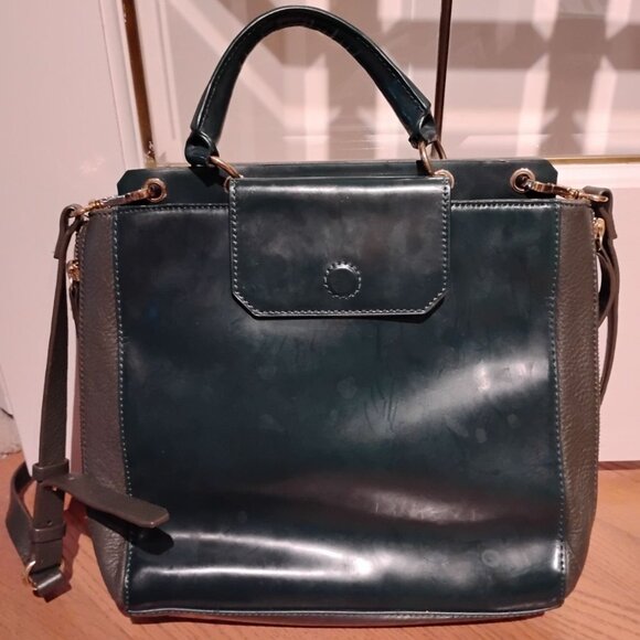 Vintage Halston Heritage Dark Green bag - Picture 3 of 4